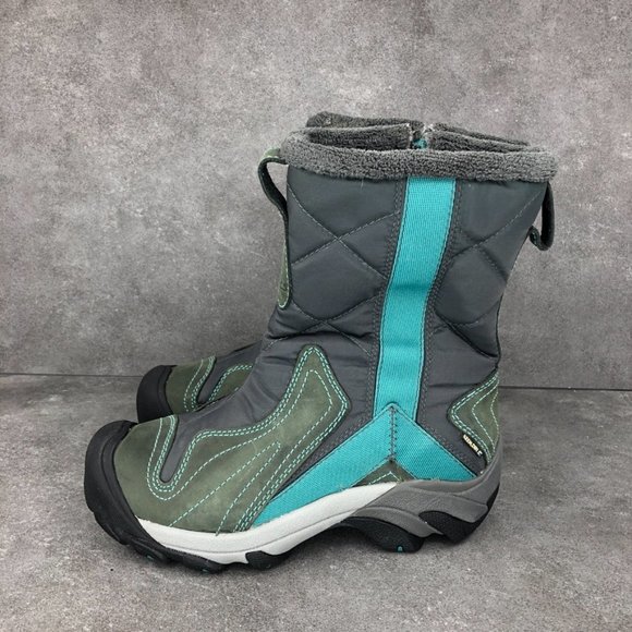 Keen Betty Boot Snow Winter Waterproof Mid Boot, Gray Blue, Women's 6 - Picture 3 of 8
